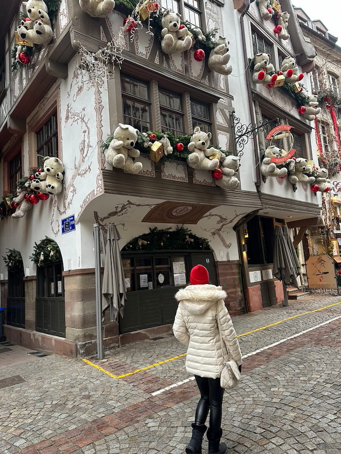 Estrasburgo, calle decorada Navidad